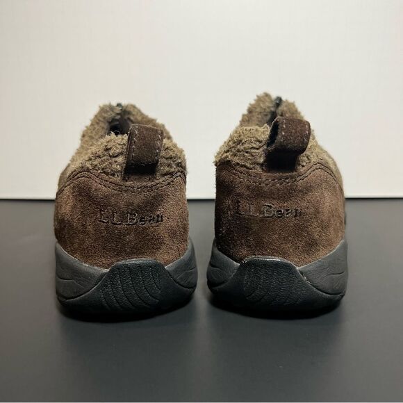 Womens L.L. BEAN Suede Zip Up Fur Trim Shoes / Size 7 Medium - Picture 5 of 9